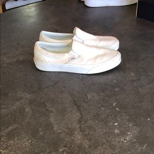 White vans lightly worn size 7.5 W 6.0M